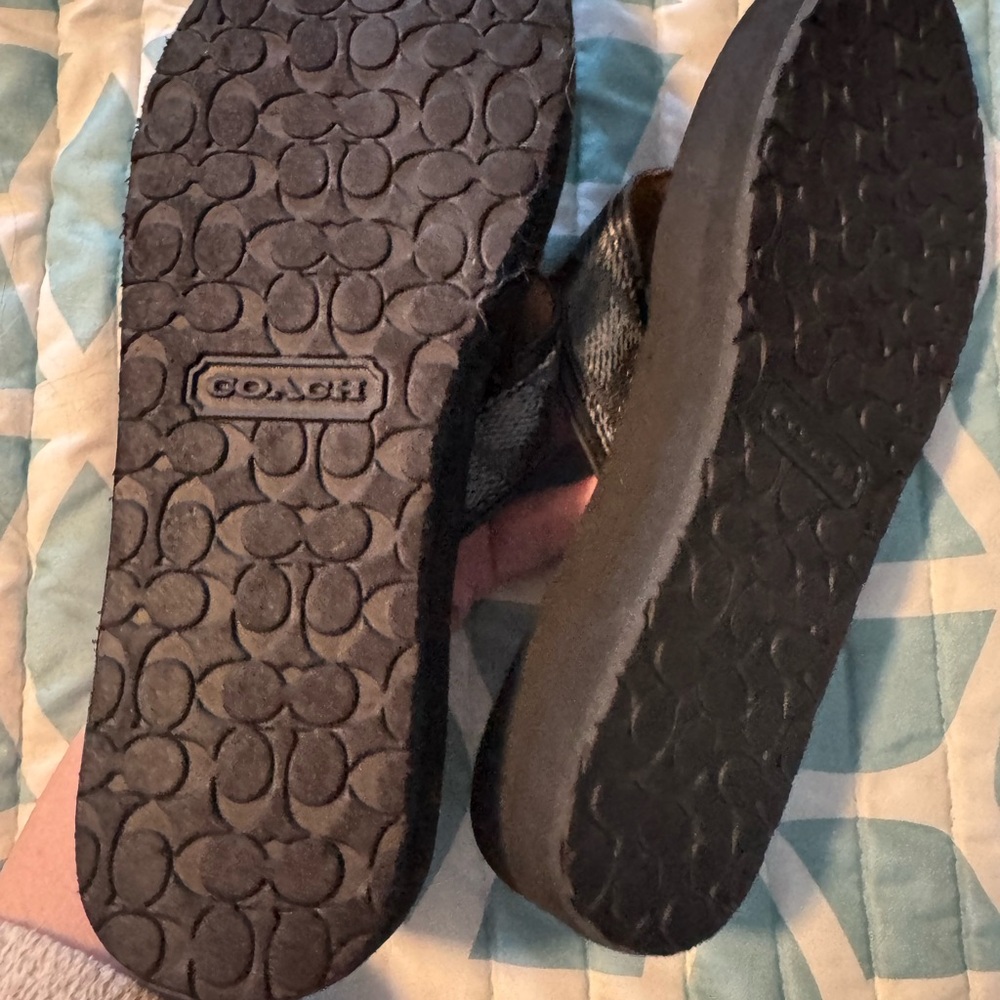 Coach Black and Tan Sandals - Picture 3 of 3